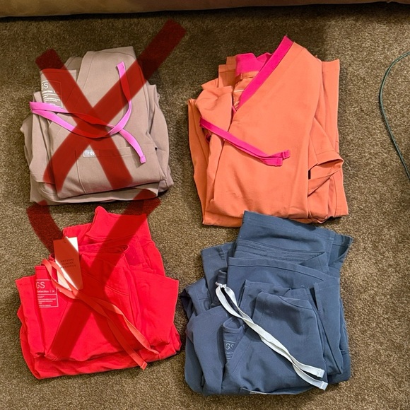 Chalk pink, ultra rose, amethyst and dark harbor bundle figs - Picture 2 of 3